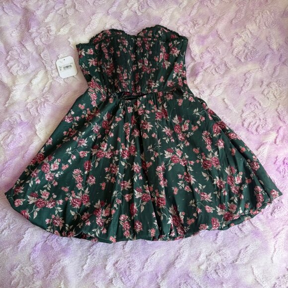 Altar'd State Clover Floral Bubble Dress, Size S - Picture 2 of 8